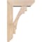 Ekena Millwork Merced Slat Smooth Bracket w/ Offset Brace, Douglas Fir, 5 1/2"W x 16"D x 24"H BKT0604X16X24MRC06SDF - alternate 2